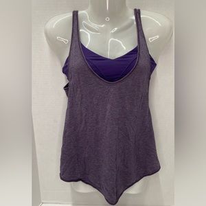 Lululemon Purple Criss Cross Back Tank Top